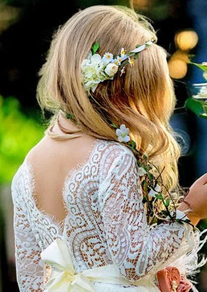 Boho Tulle Dress in Ivory - Lillifara