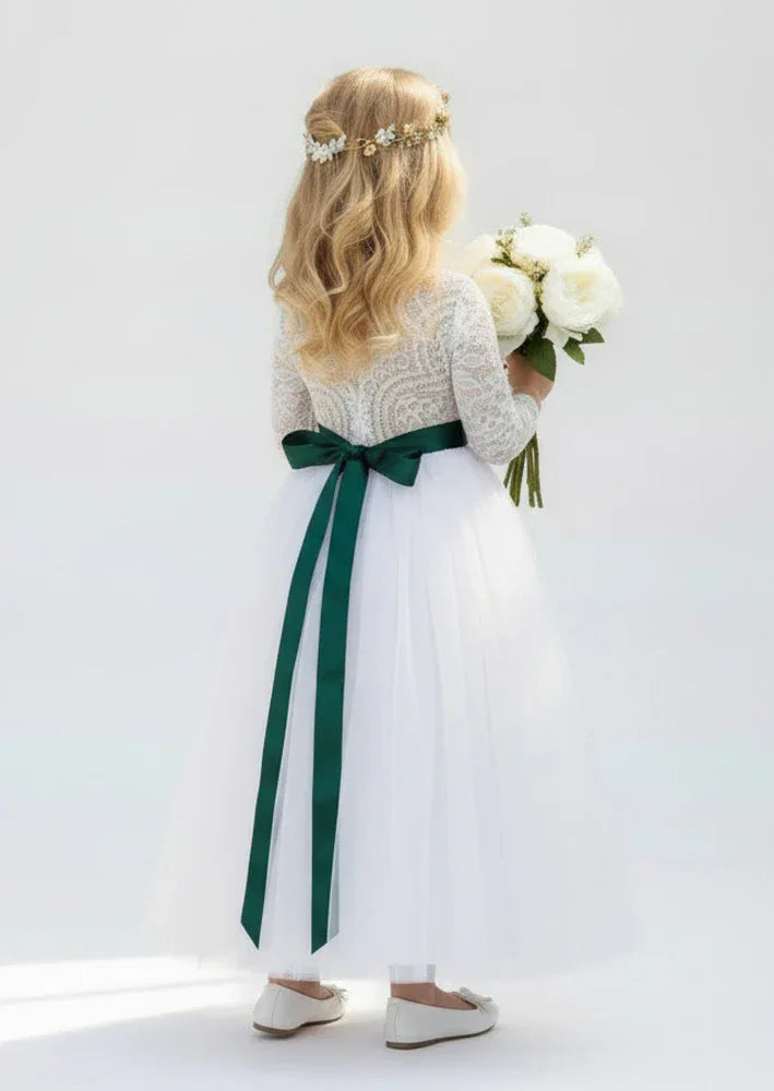 White Lace & Tulle Dress - Lillifara