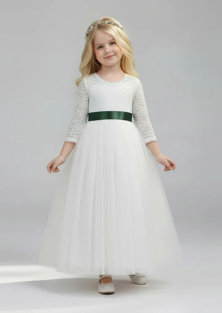 White Lace & Tulle Dress - Lillifara