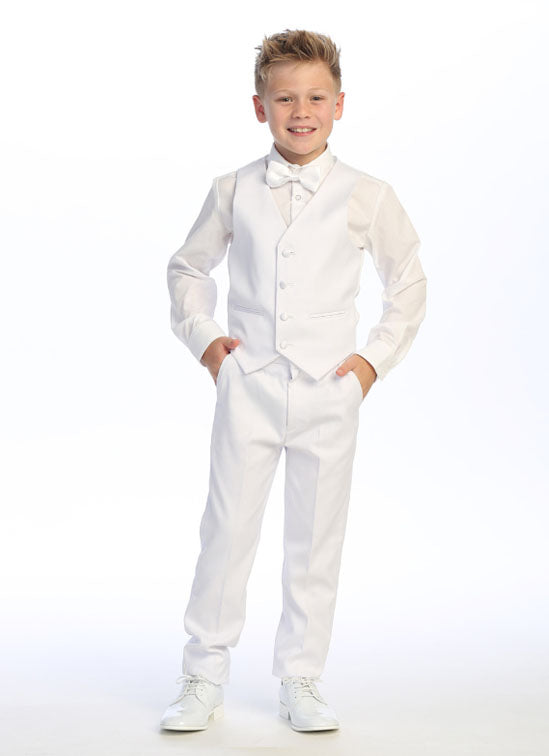 Boys white tuxedo ring bearer suit