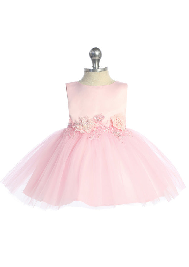 pink baby birthday dress