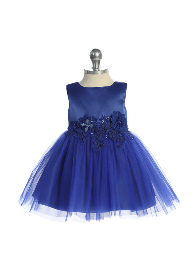 navy baby birthday dress