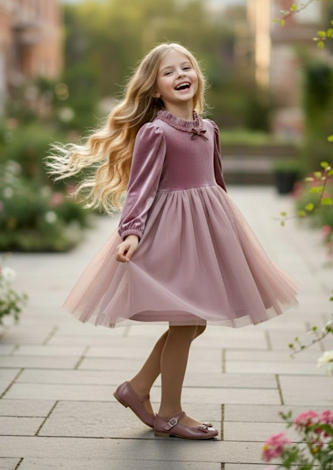 Giada Velvet Dress | Dusty Rose