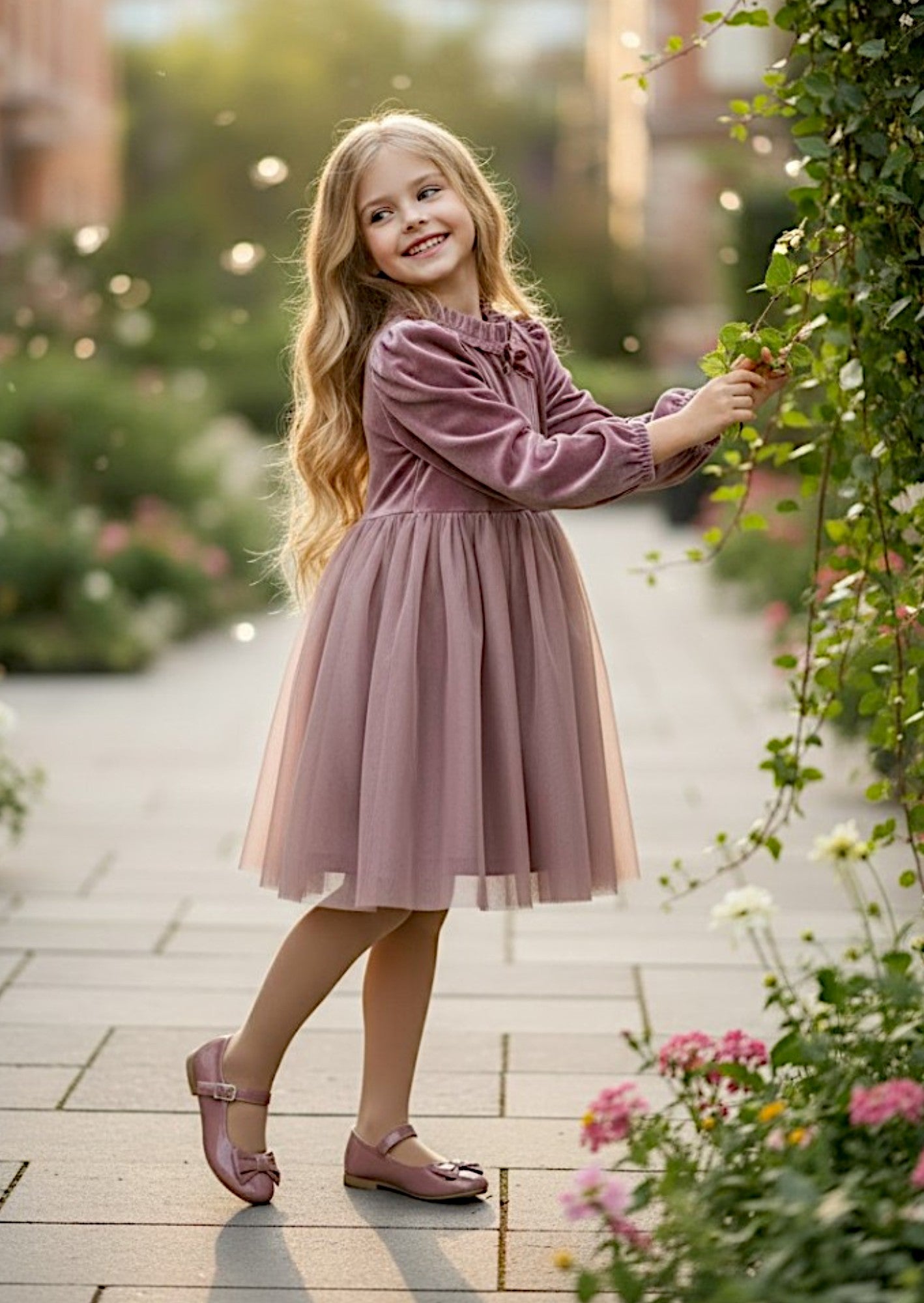 Giada Velvet Dress | Dusty Rose